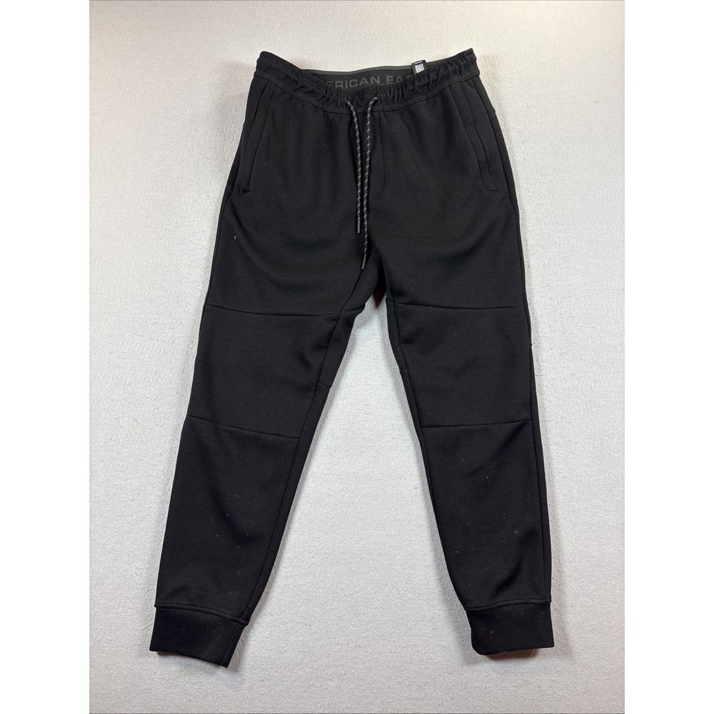 American Eagle Joggers Sweatpants Medium‎ Mens Black Track Pants Active Jogger